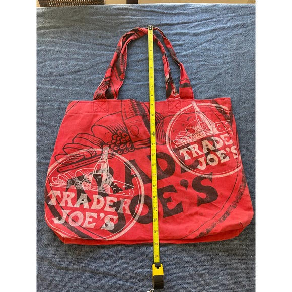 Trader Joe's Bags Vintage Red Trader Joes Cloth Grocery Shopping